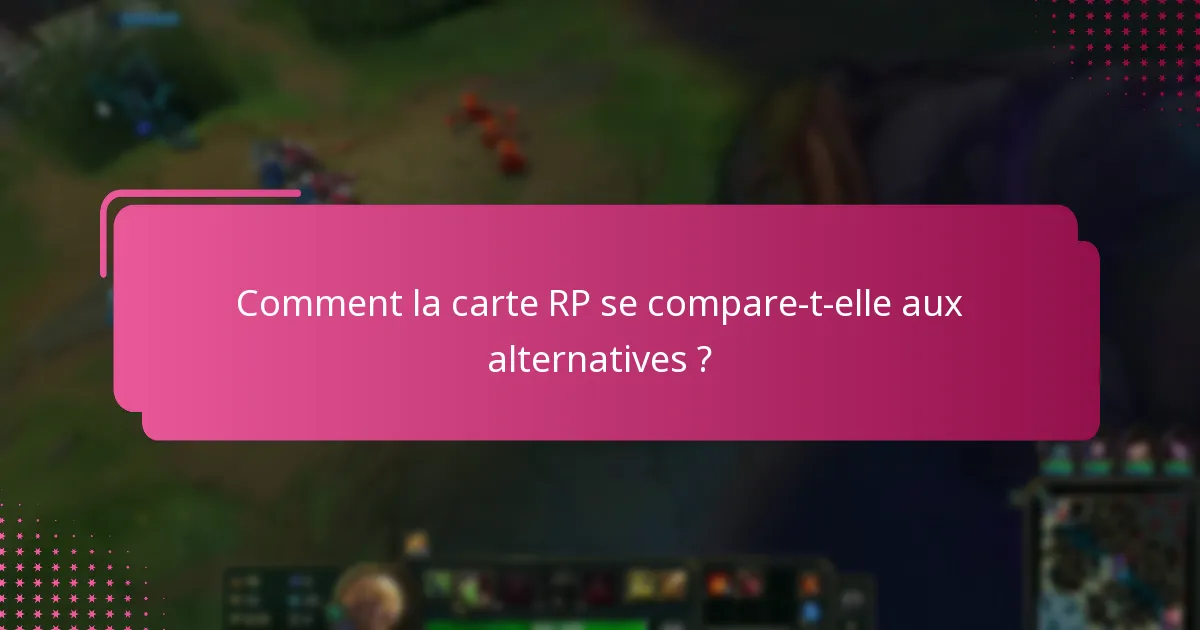 Quelles sont les questions courantes sur l’utilisation de la carte RP ?