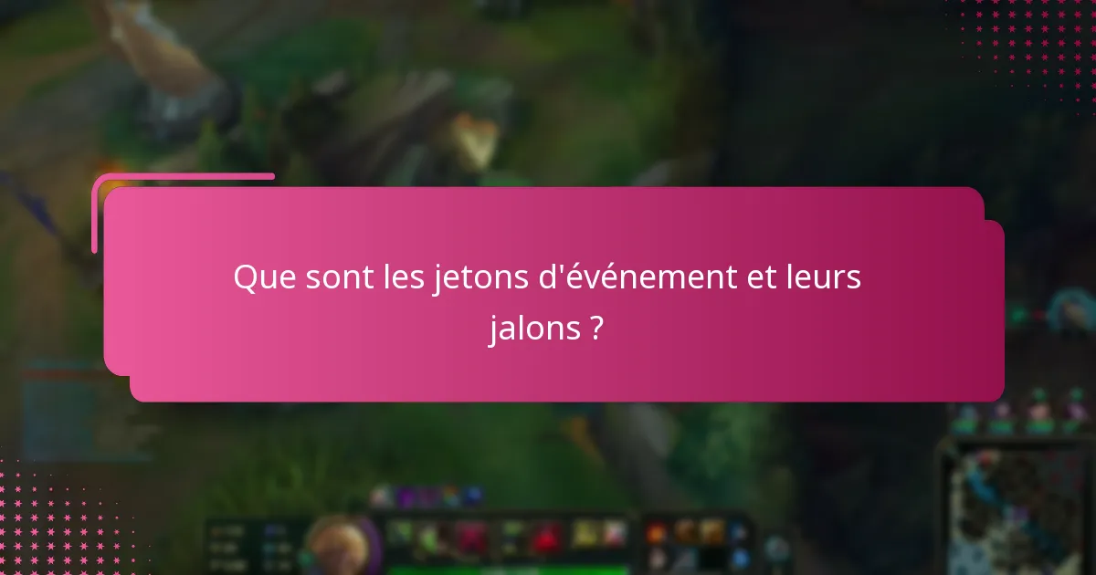Comment puis-je suivre mes progrès vers les jalons des jetons d’événement ?